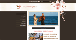 Desktop Screenshot of kauaiweddingmusic.com