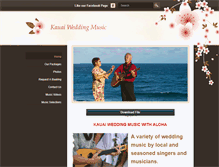 Tablet Screenshot of kauaiweddingmusic.com